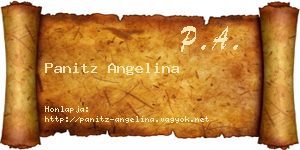 Panitz Angelina névjegykártya